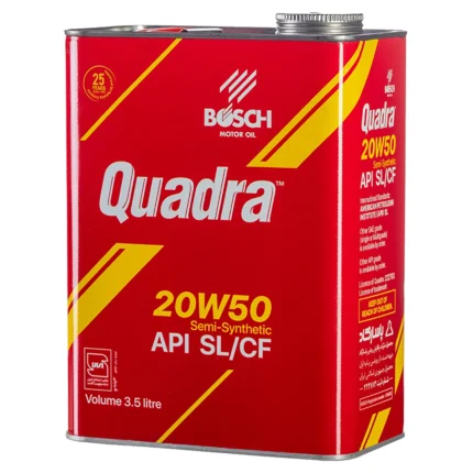 روغن موتور بوش مدل کوادرا SAE 20W-50 SM حجم3.5 لیتر